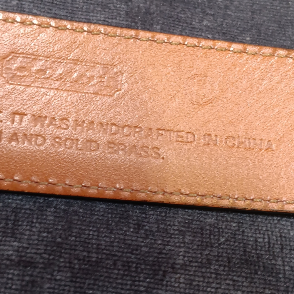 Men's Coach Black Leather Belt Size 40 - Picture 8 of 10